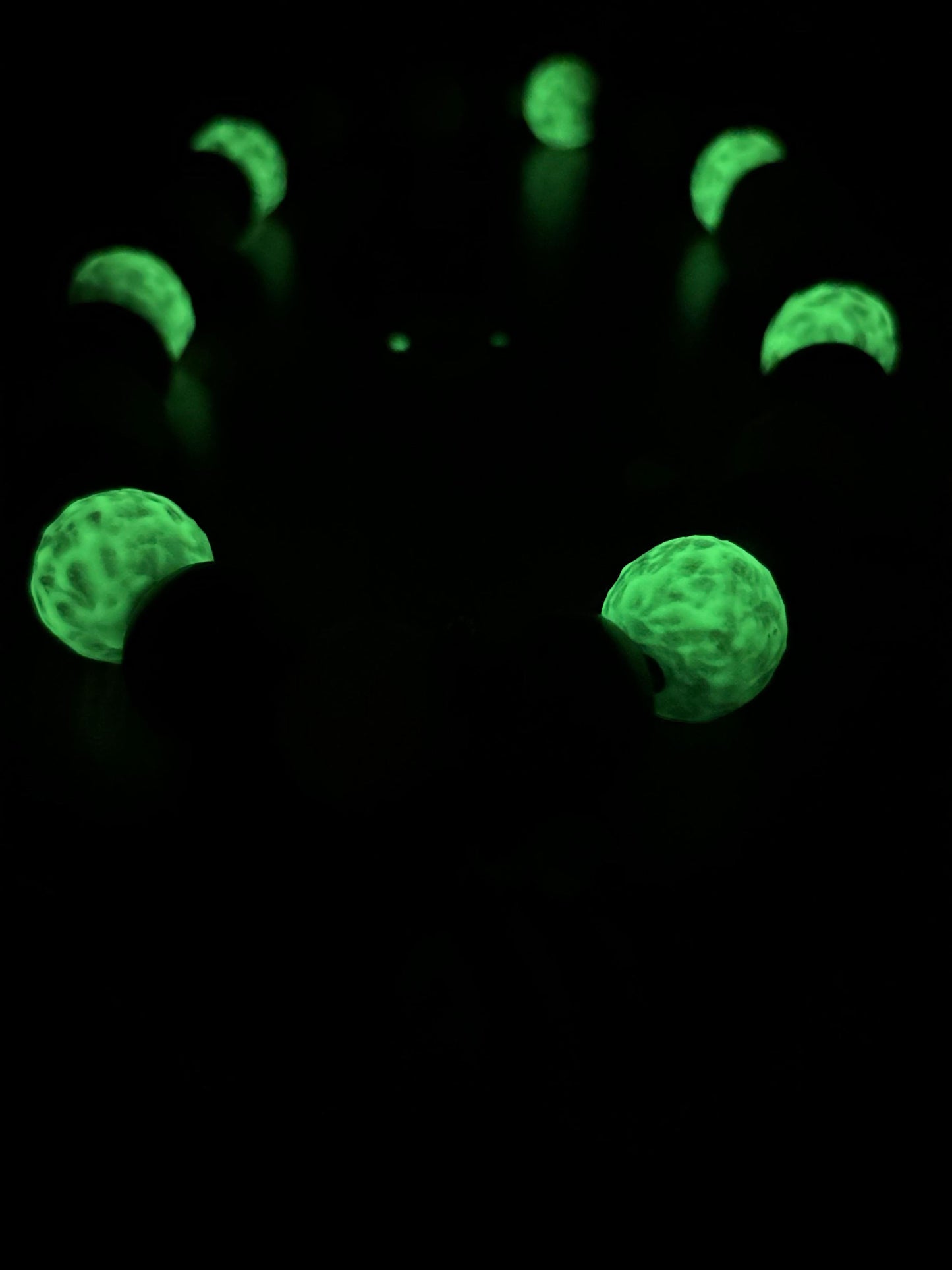 Blooming Beeš Glow in the dark Button Beads Pet Necklace