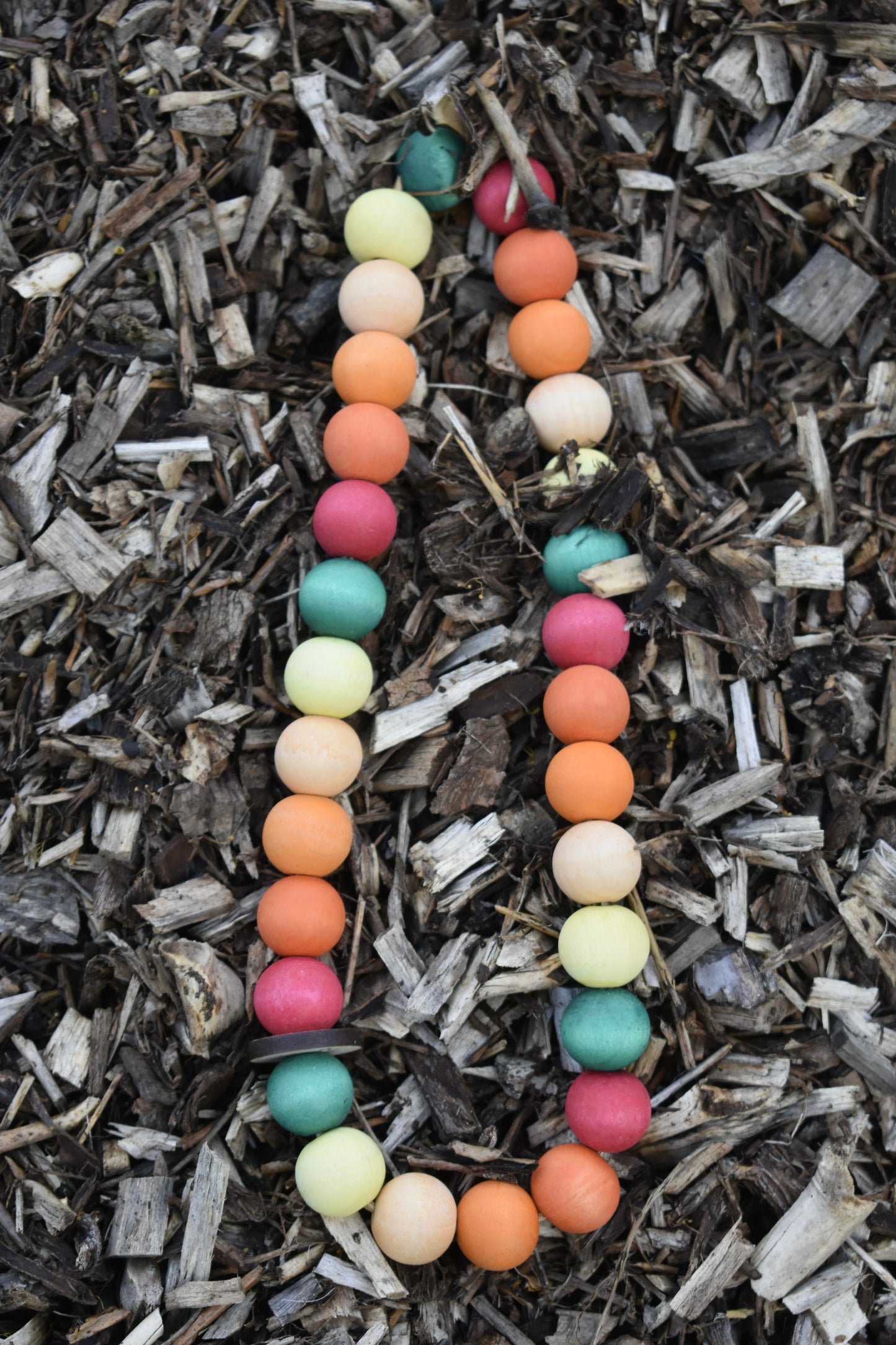 Sunset Button Beads Pet Necklace