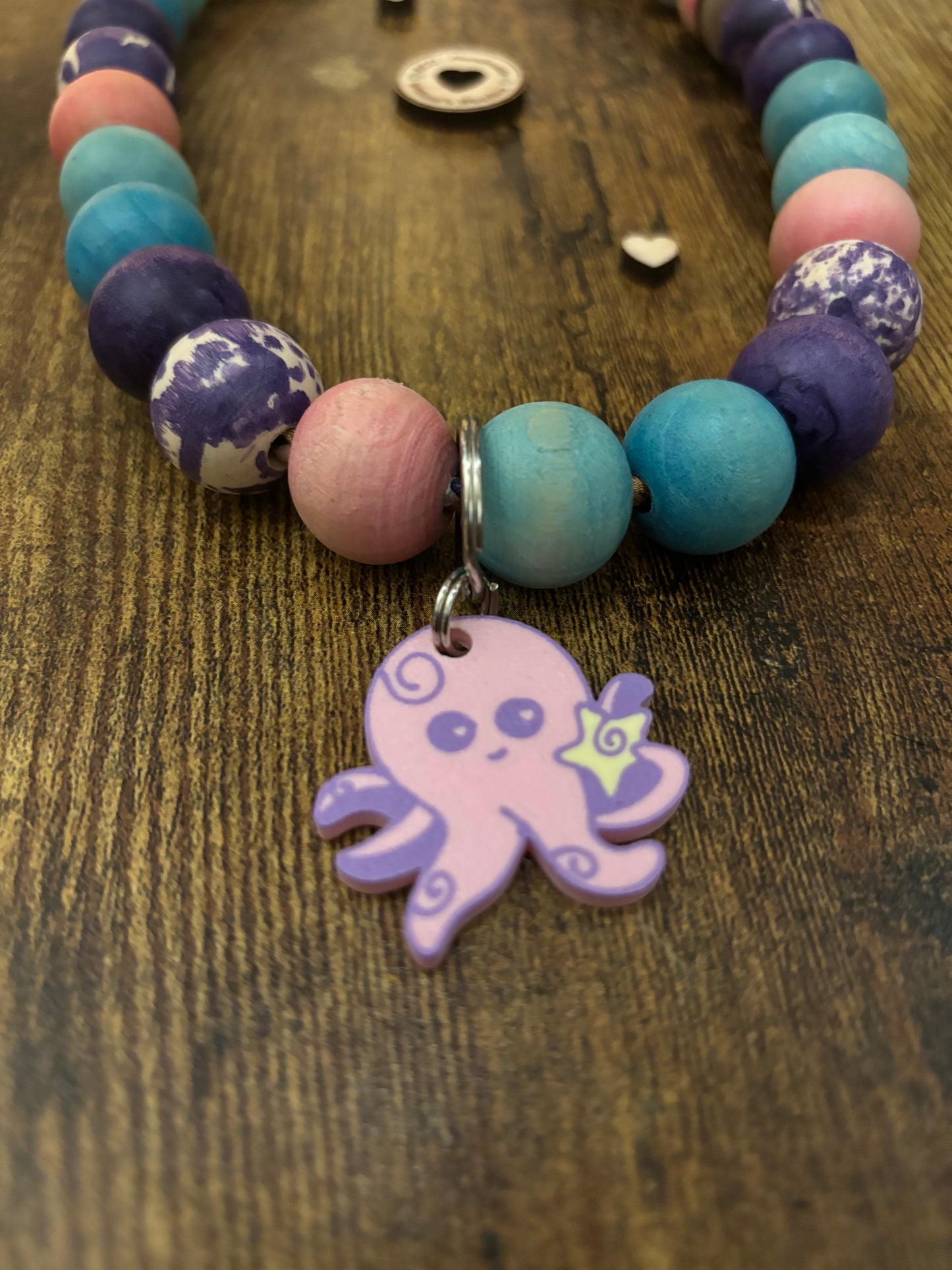 Ocean Soul Button Beads Pet Necklace
