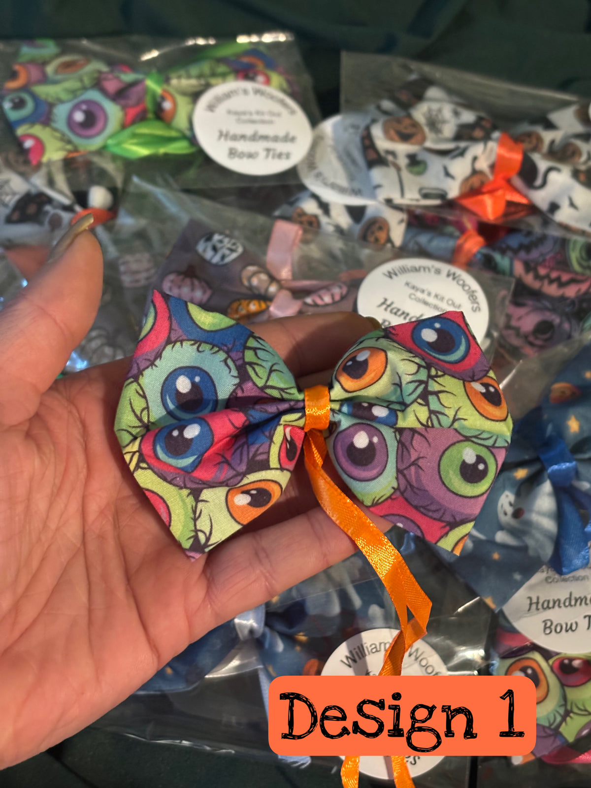 Handmade- Halloween Bow ties.