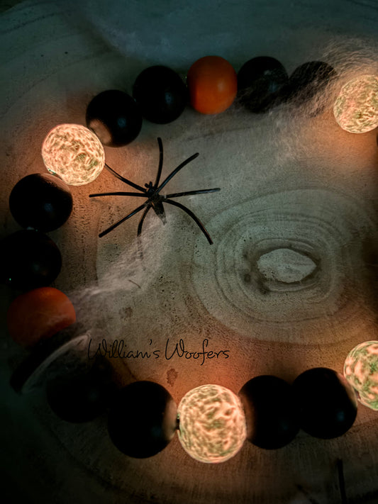 Halloween Glow in the Dark Dog Necklace