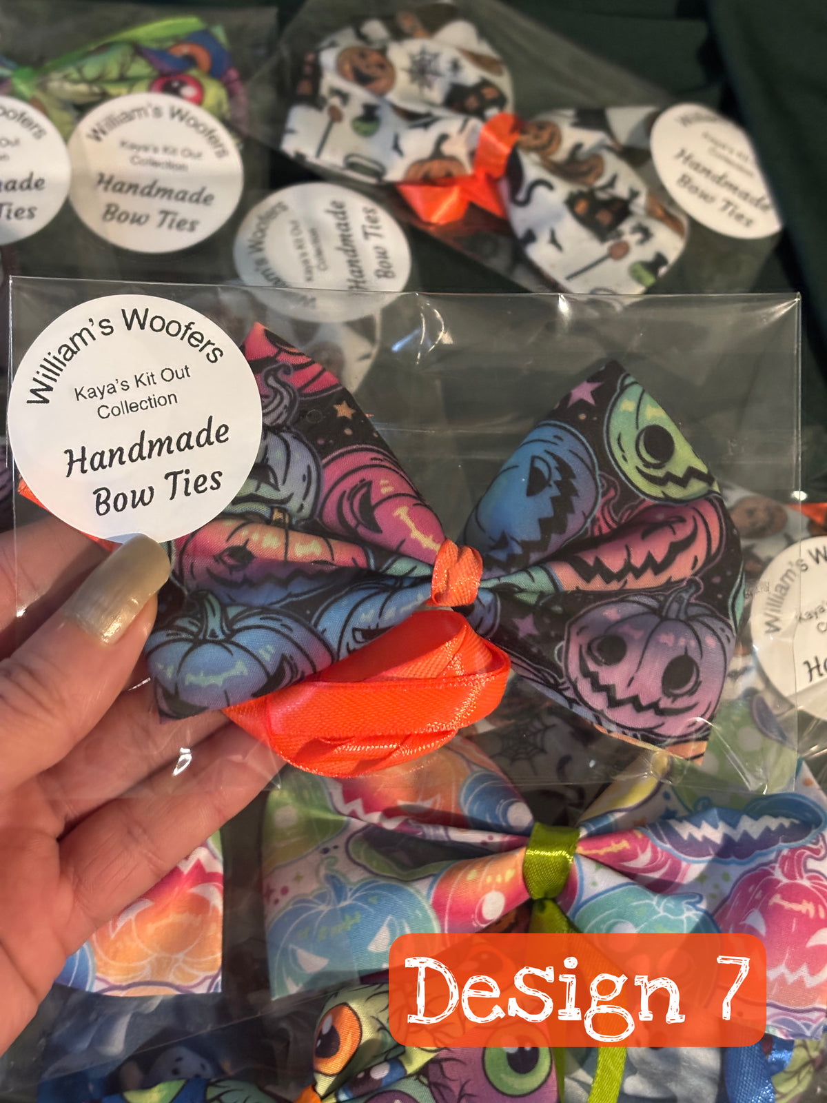 Handmade- Halloween Bow ties.