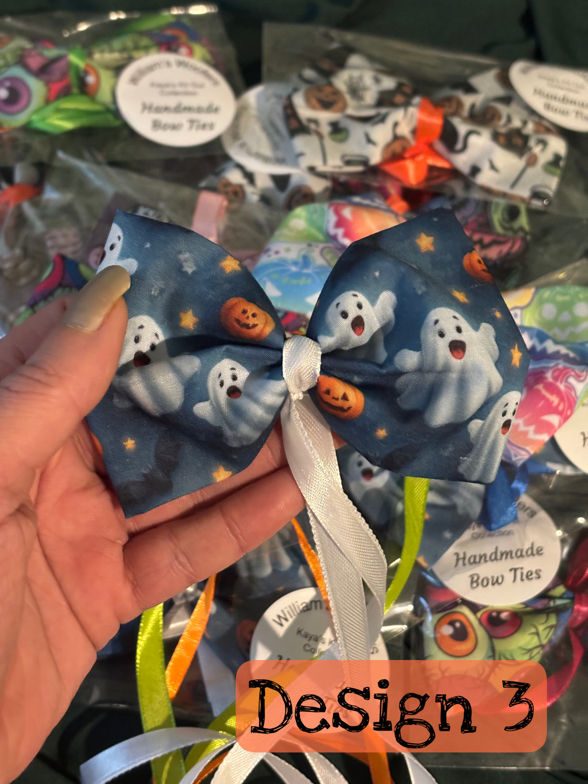 Handmade- Halloween Bow ties.