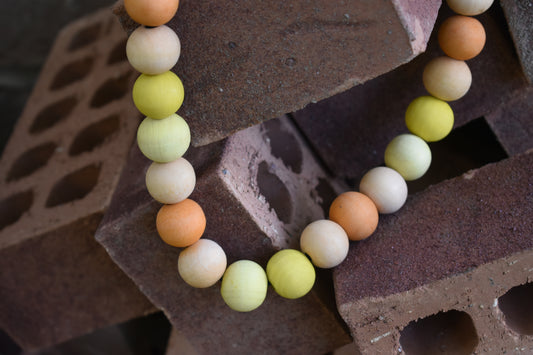 Sun Pastels Button Beads Pet Necklace