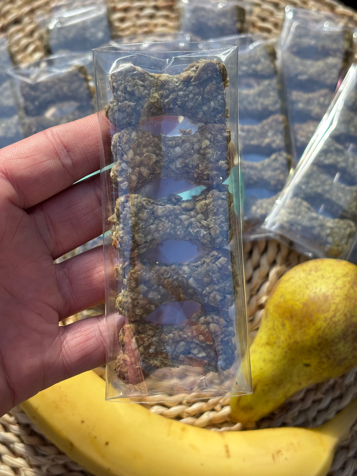 Artisan Baked Biscuits- Oats, Peanut butter, Banana, Pear & Magic Green blend supplement