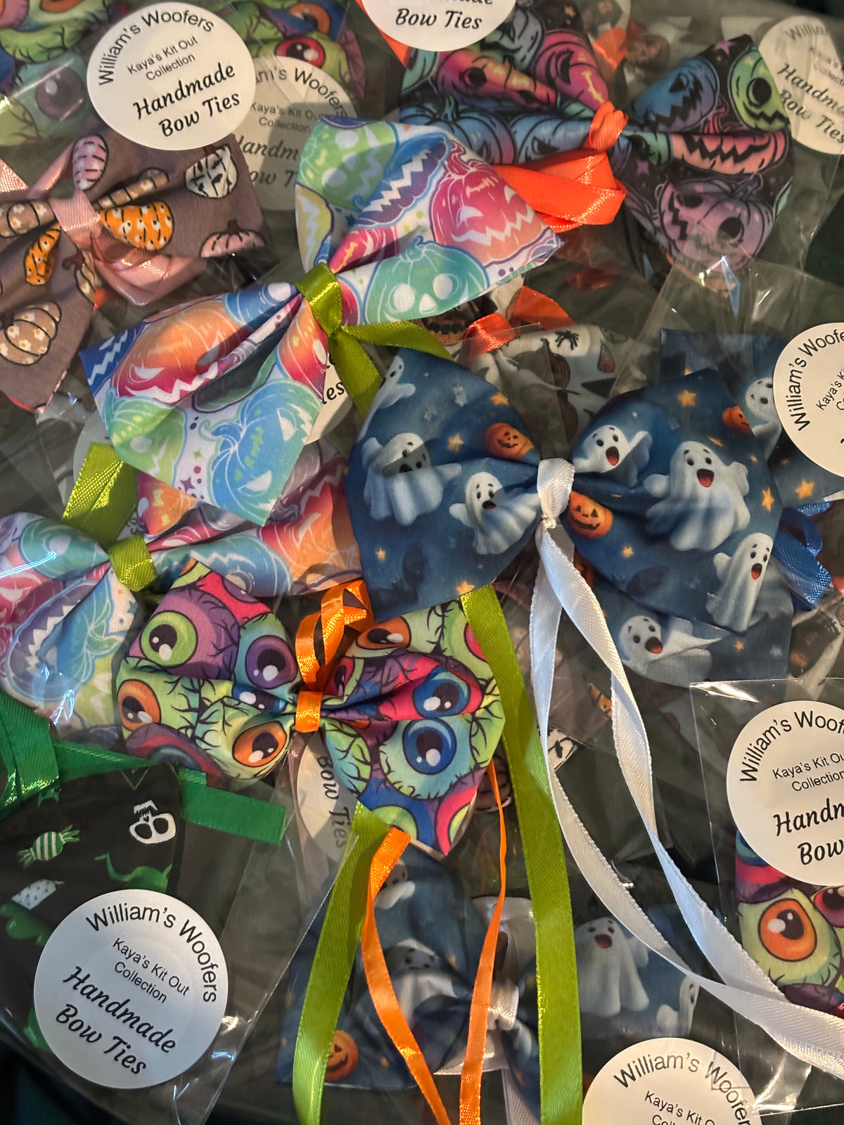 Handmade- Halloween Bow ties.