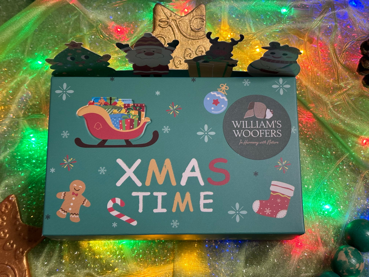 Merry Woofmas Fruit and Veg box- knotted bones