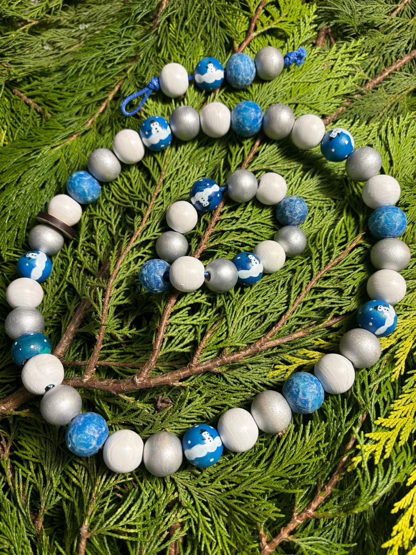 Silver Snowman Glow in the Dark -Christmas Collection